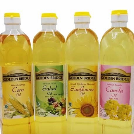 

MINYAK KANOLA GOLDEN BRIDGE CANOLA OIL 1 LITER MINYAK GORENG 1L