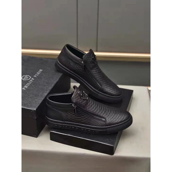 sepatu pria philipp plein slip on sneaker cowok pp mirror luxury p1shoes