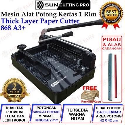 

Mesin Thick Layer Paper Cutter A3 868 - Alat Pemotong Kertas 1 rim