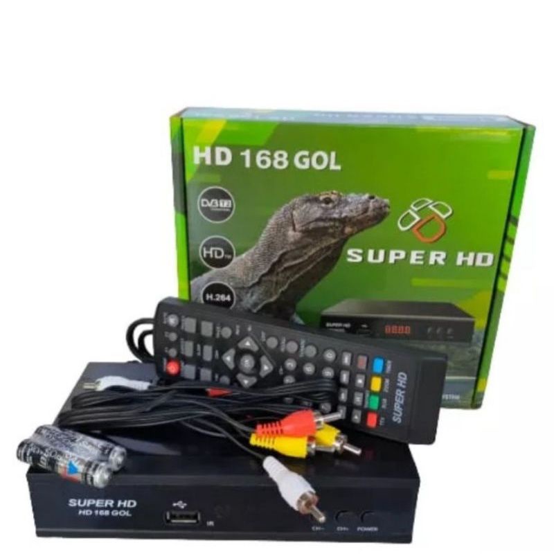 SET TOP BOX DIGITAL SUPER HD 168 GOL KOMODO MAKASSAR PENGGANTI TV ANALOG ASO