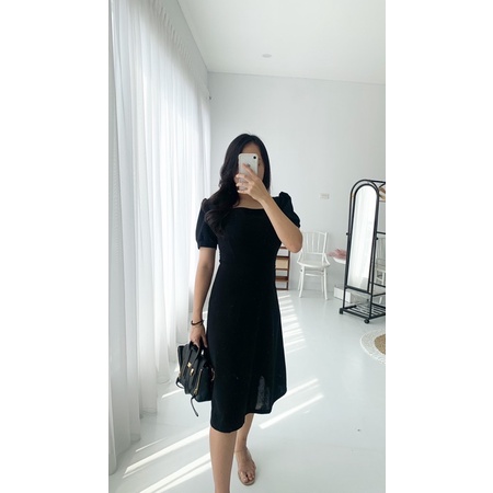 [ LittleBigCloth ] Grace Midi Dress // Midi Dress Wanita Dress Bigsize Dress Polos