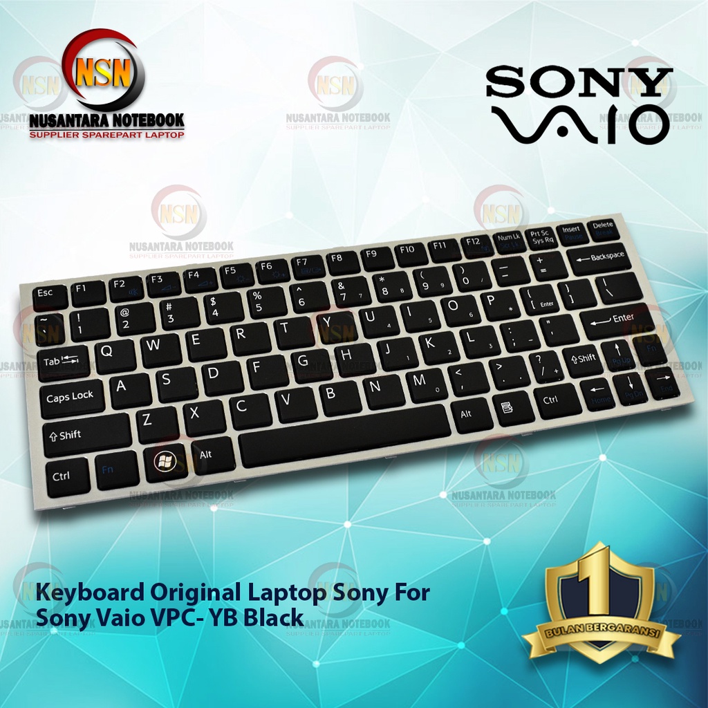 Keyboard Original Laptop Sony Vaio VPC- YB Black