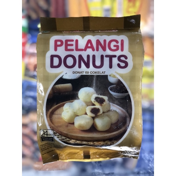 

Pelangi Donat Kentang isi cokelat coklat isi 24