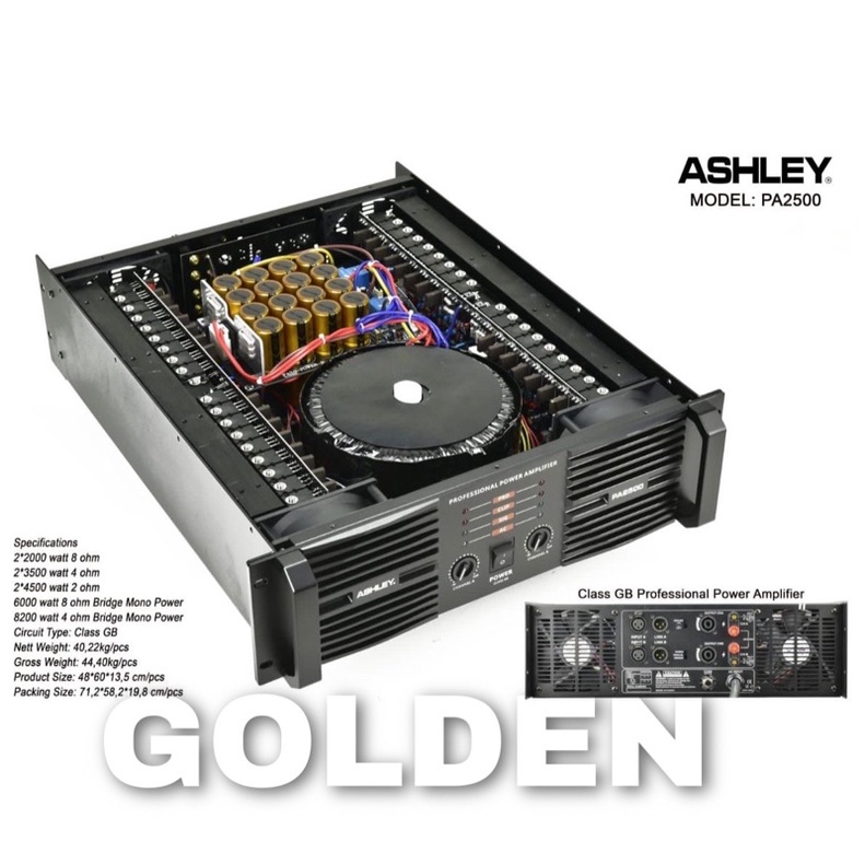 Power Ashley PA 2500 Original Amplifier Ashley Class GB