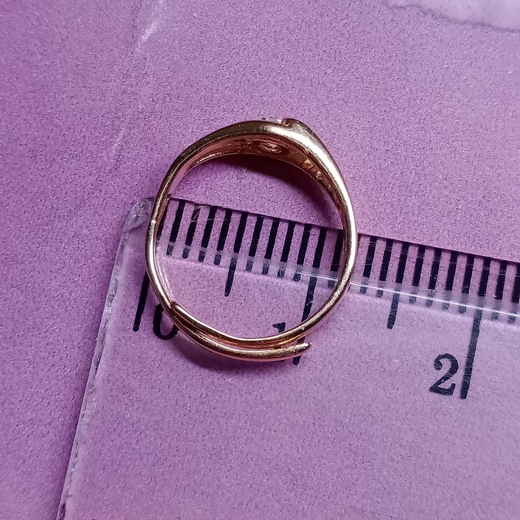 Cincin anak emas 17K - 0.85 gr kadar 750 - 4059