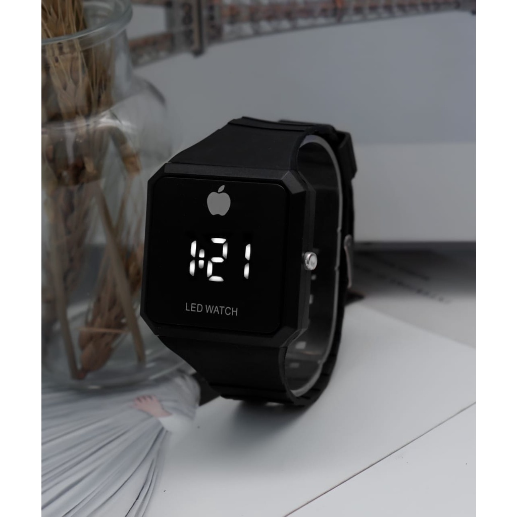 PA  Jam Tangan LED Digital Pria Wanita Rubber Electronic Fashion Couple Anak Remaja Import Premium RM069