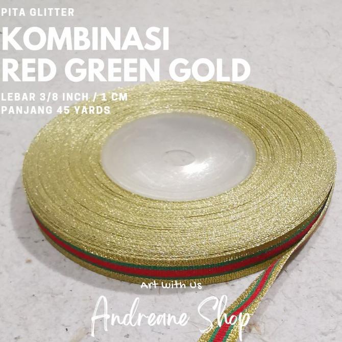 

[BISA COD] Pita Kain tema Natal untuk kado dekorasi lebar 3/8 INCH / 1CM PER ROLL