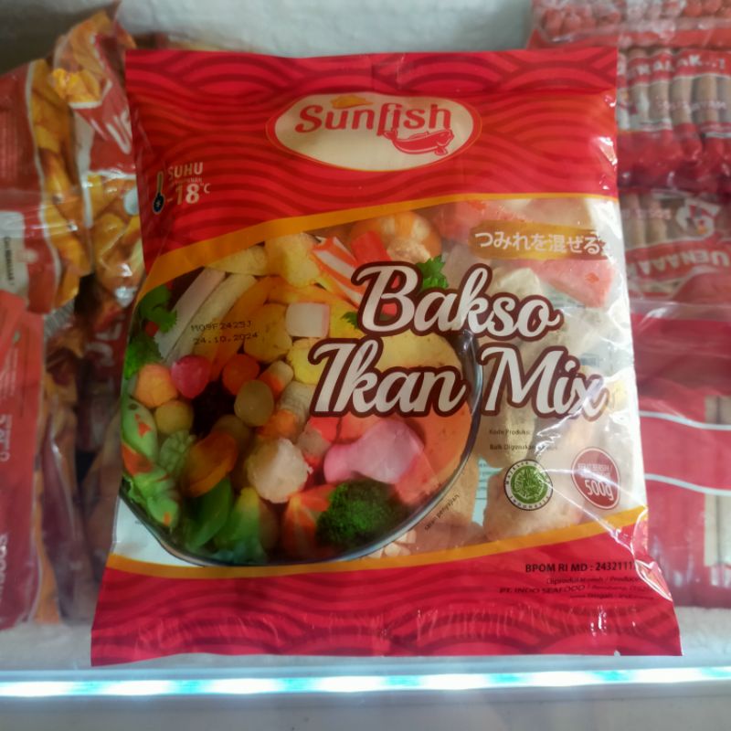 SUNFISH Bakso Ikan Mix 500gr