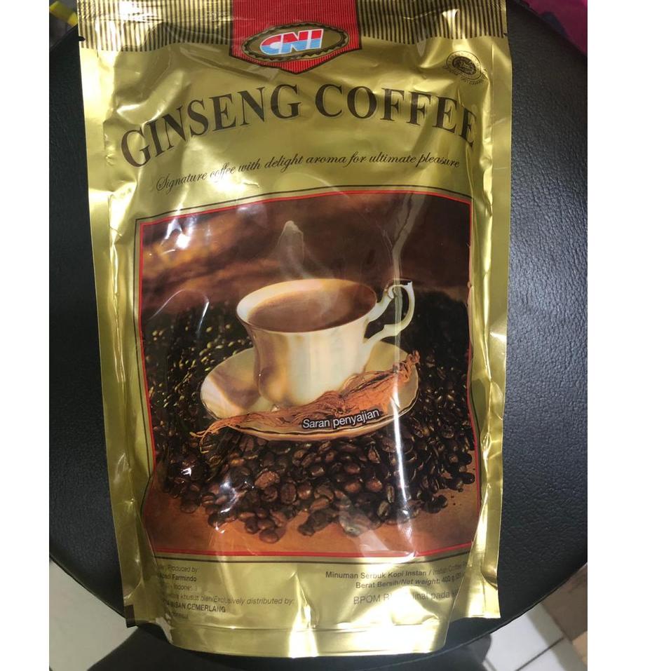 

Stok terbaru GINSENG COFFEE CNI ISI 20SACHET KOPI CNI