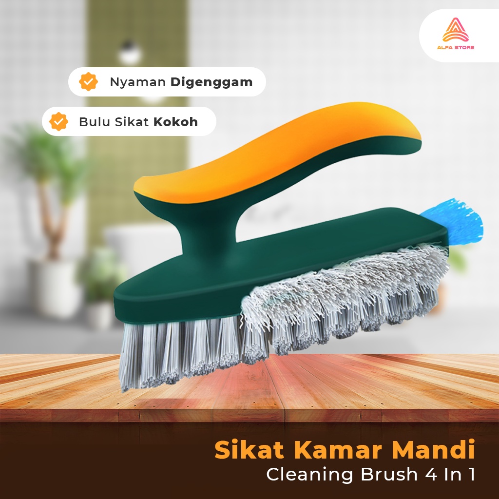 Sikat Kamar Mandi Mini 4 in 1 Cleaning Brush Multifungsi