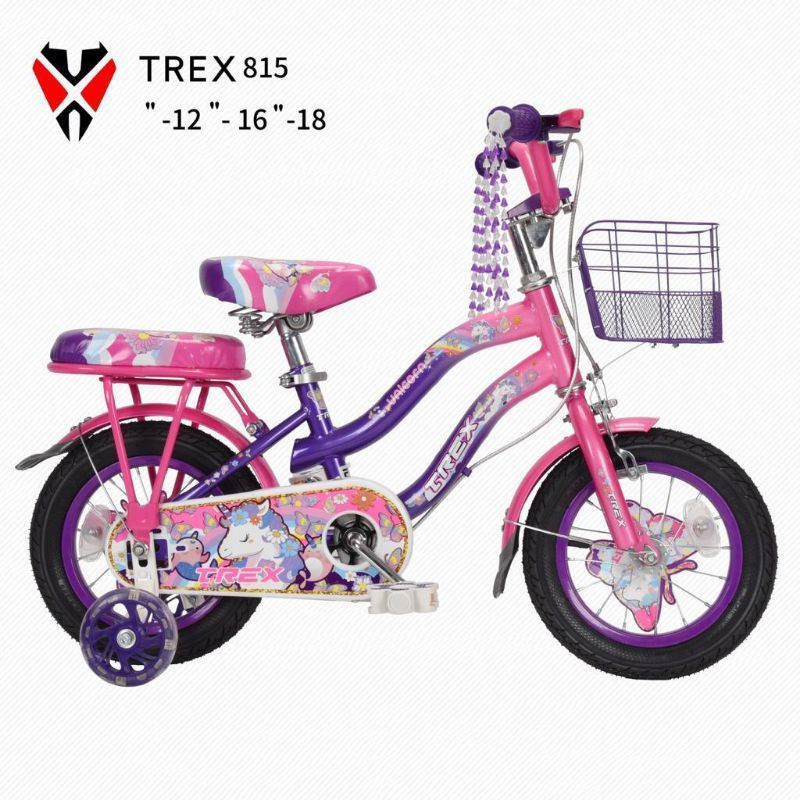 SEPEDA ANAK PEREMPUAN MINI 16 INCH TREX UNICORN KUDA PONI BERKUALITAS MATERIAL BESI TEBAL