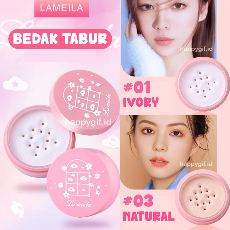 LAMEILA Bedak Make Up Tabur Powder LA212 5206