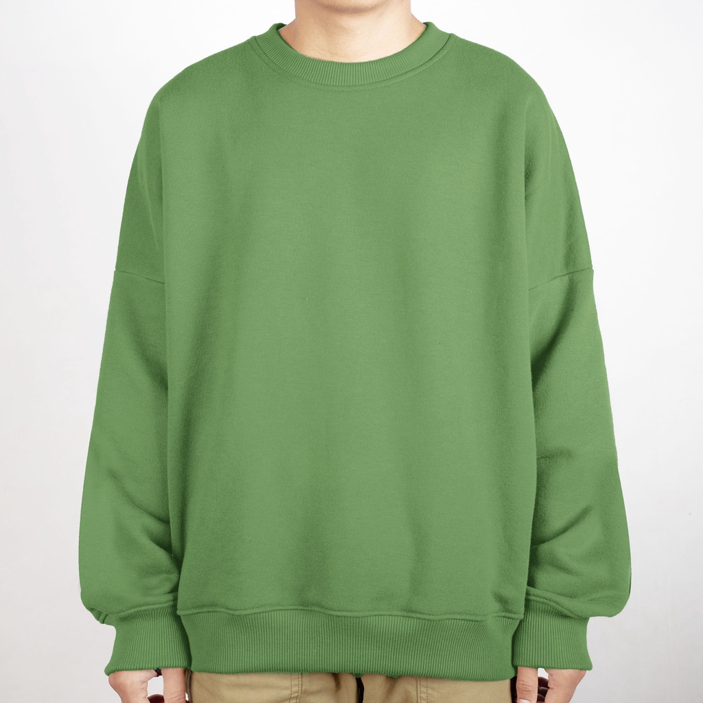 Crewneck Boxy Oversized Sage Green