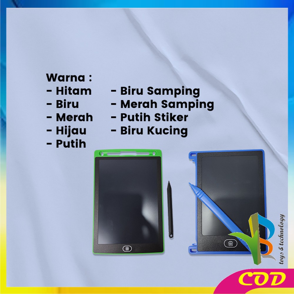 RB-M298 LCD Writing Tablet 8.5inch Mainan Papan Tulis Hapus Board Tab Alat tulis Papan Pen Gambar Lukisan Edukasi Anak