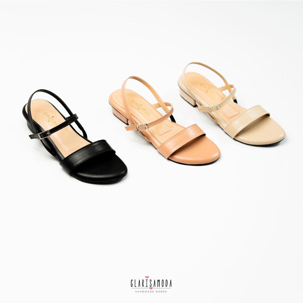 GLARISAMODA Maura Heels 3Cm Tali Sendal Wanita Nyaman