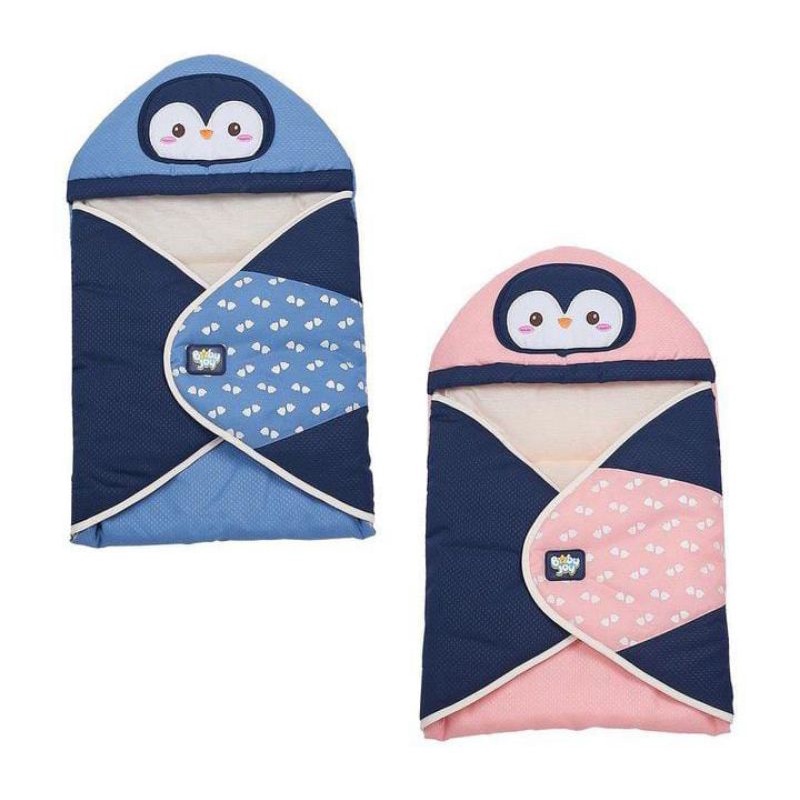 BLANKET SELIMUT BAYI PINGUIN SERIES BABY JOY