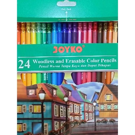 

Hot Saleパ Pensil Warna Joyko Panjang 24 Warna - Joyko Bisa Dihapus ..