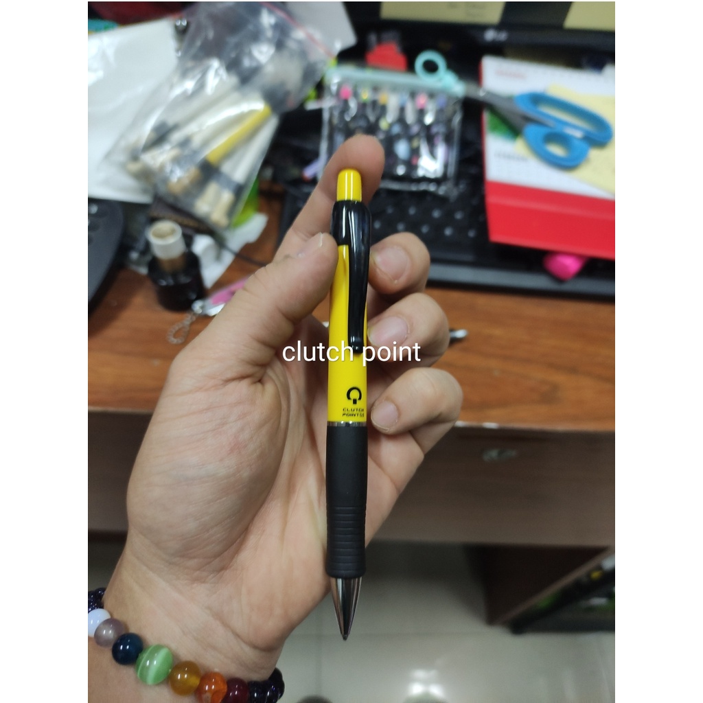

pensil mekanik clutch point 0.5 made in japan rubber grip