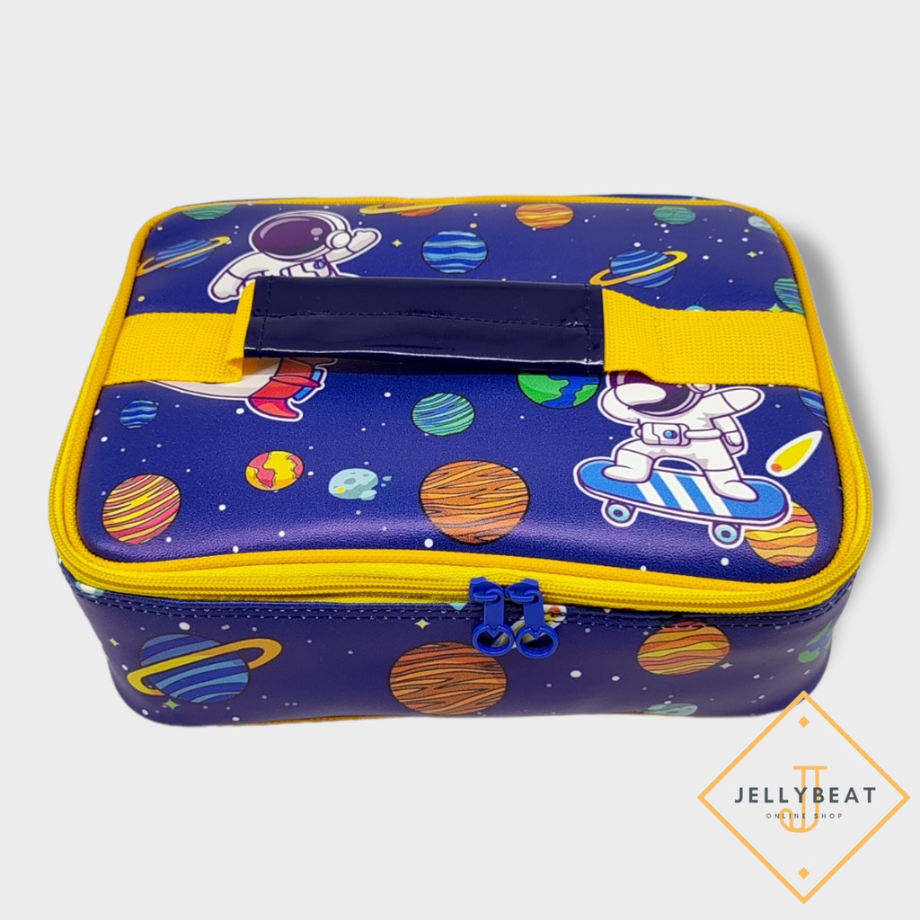 TAS BEKAL SINGLE PREMIUM (24X18X8)CM SPONS TEBAL INSULATED KARAKTER COWO BOY