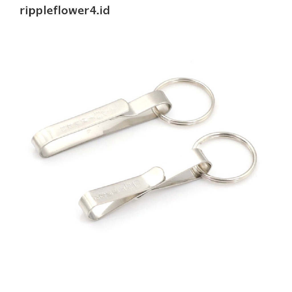 {rippleflower4.id} Gantungan Kunci Ringkas Anti Karat Quick Release Gantungan Kunci Belt Klip Tempat Gantungan Kunci~