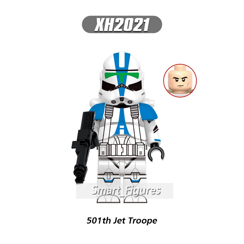 Star Wars Minifigures Commander Ganch ARC Trooper Seven Dredd Alpha 212th Jet Trooper Mainan Hadiah Angka Mini X0350