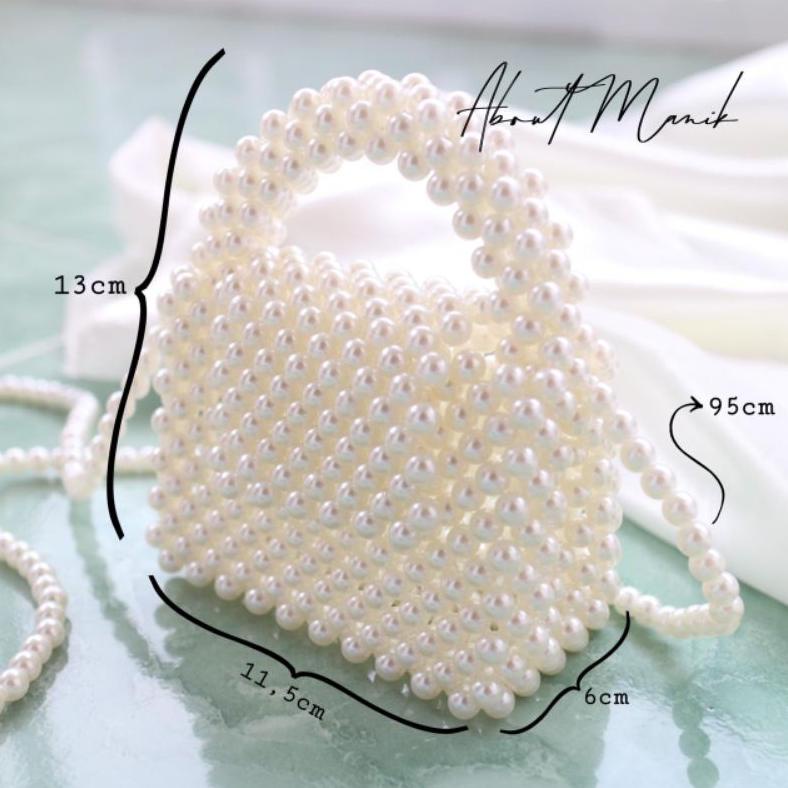 Limited - Sofia Mini Pearl Bag/Tas Manik Mini /Tas Beads/Tas Manik Manik/Tas Mutiara .,