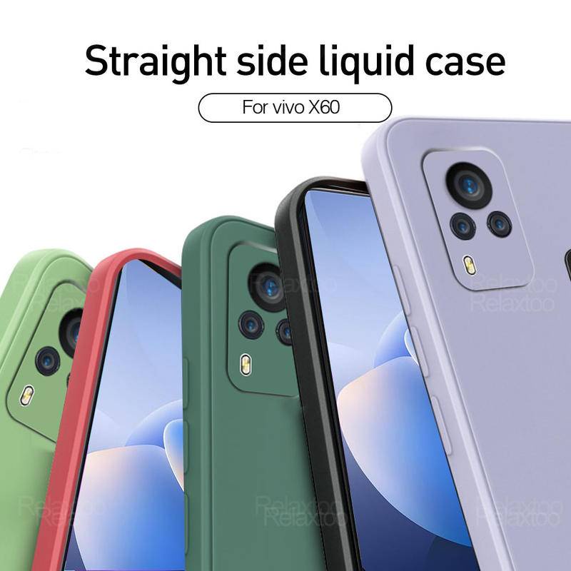 Untuk Vivo Y20 Y20i Y20S Y12S Y11S Y30 X60 Silikon Cair Matte Sofe Case Cover Shockproof