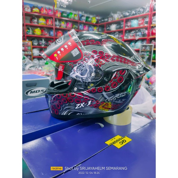 HELM NJS ZX1 KRAKEN STANDART & PAKET GANTENG