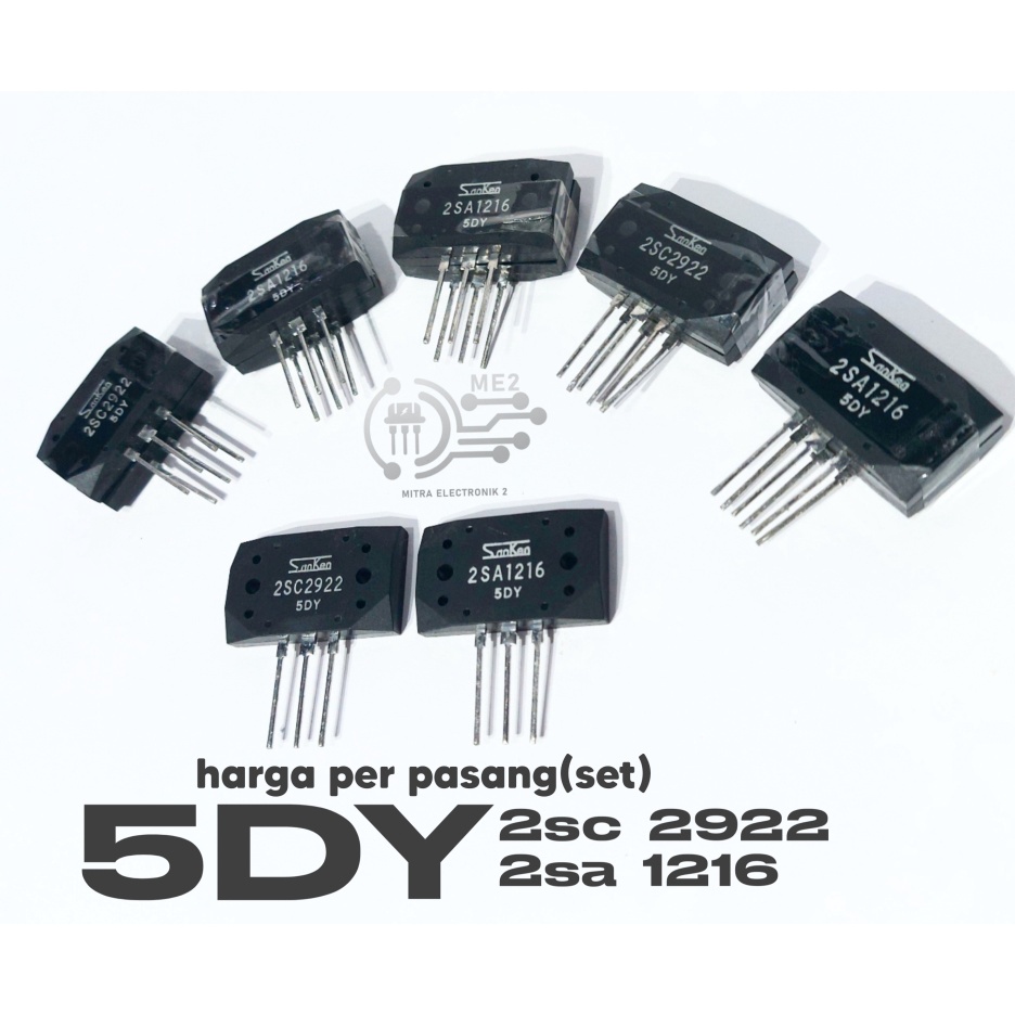 1 Set Transistor Sanken 5dy 2Sa1216 2sc2922 Grade a Kw super