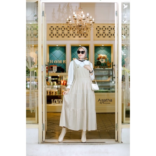 agatha midi by keyzaa/ midi dress wanita