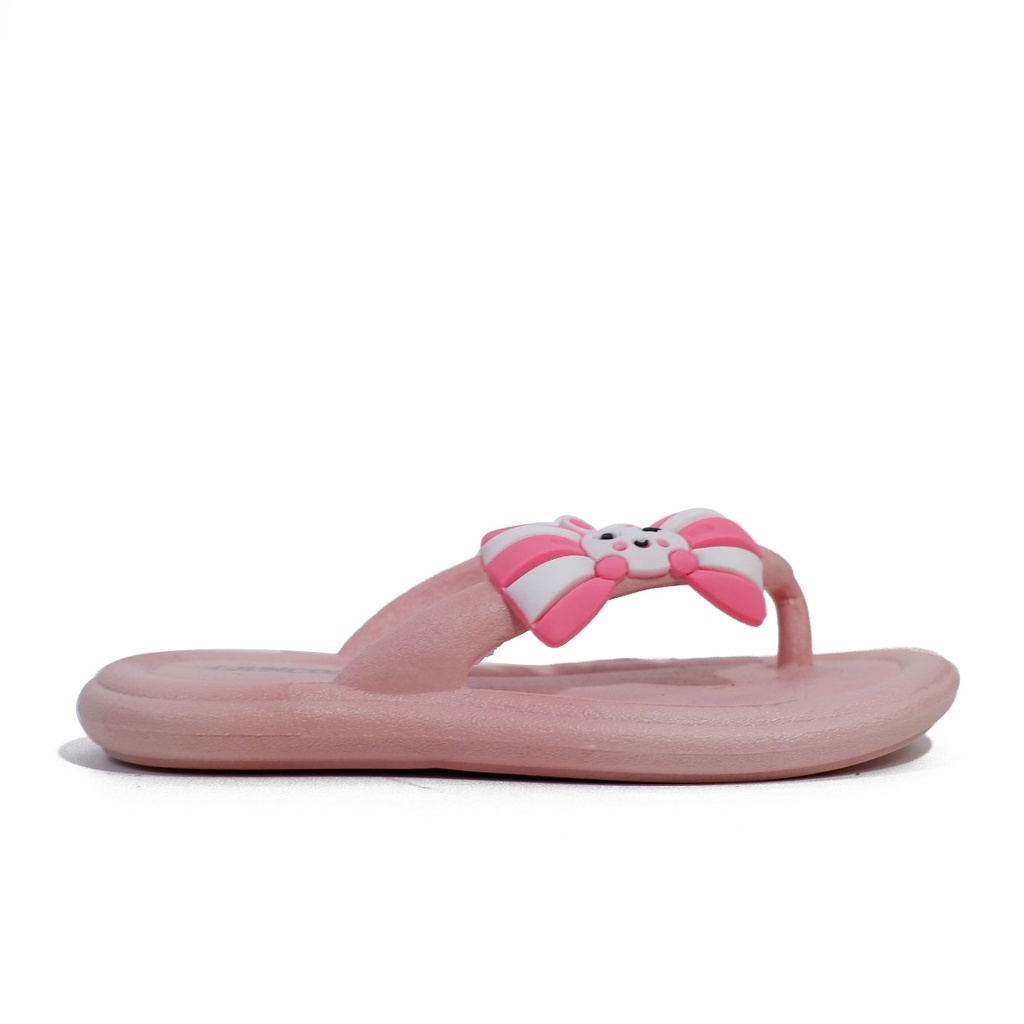 Lancome 900112K | 900112T - Sandal japit import anak perempuan | Sendal anak cewek japit tali pita eva pylon ringan 24-35