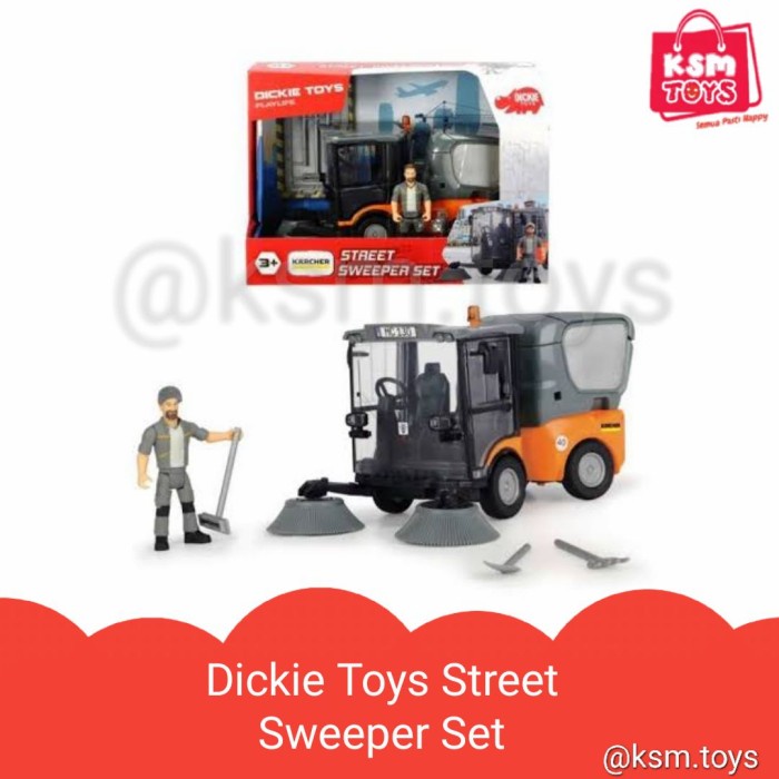 Dickie Toys Stree Sweeper Set Mainan Diecast