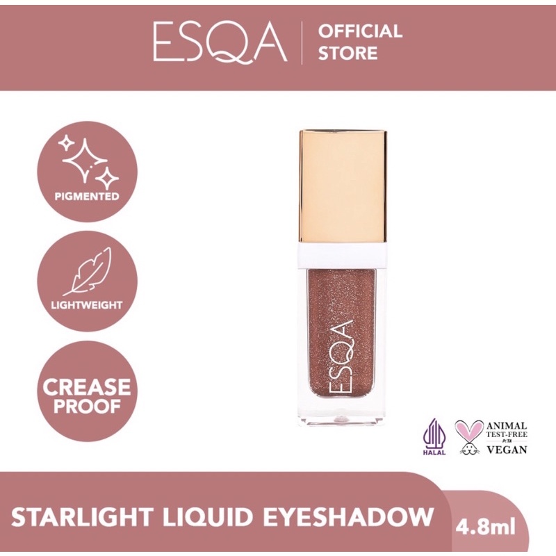 ESQA MOONLIGHT LIQUID EYE SHADOW VENUS STARLIGHT LIQUID EYESHADOW GLITTER EYESHADOW SHIMERRING ESQA