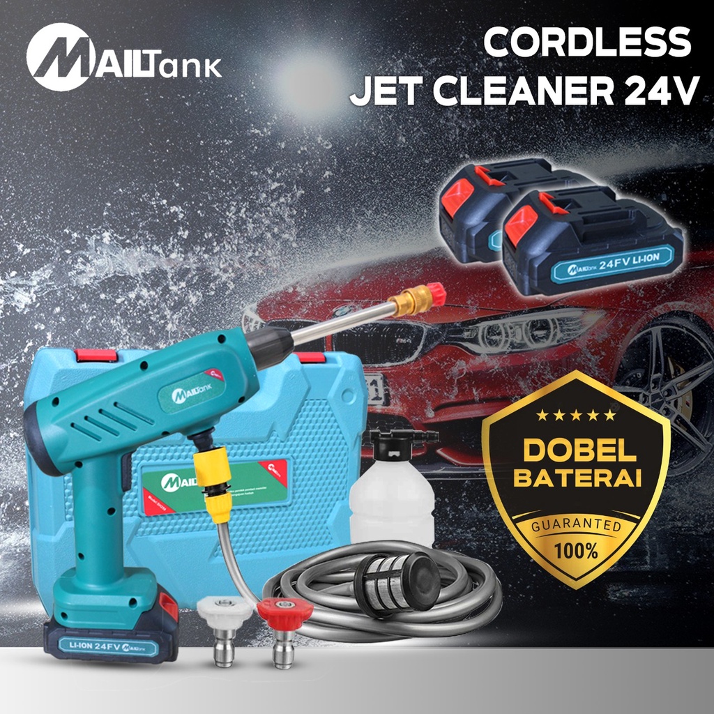 MAILTANK CORDLESS CLEANING MACHINE 24V Mesin Cuci Mobil/Motor SH-259 Jet cleaner anti ribet