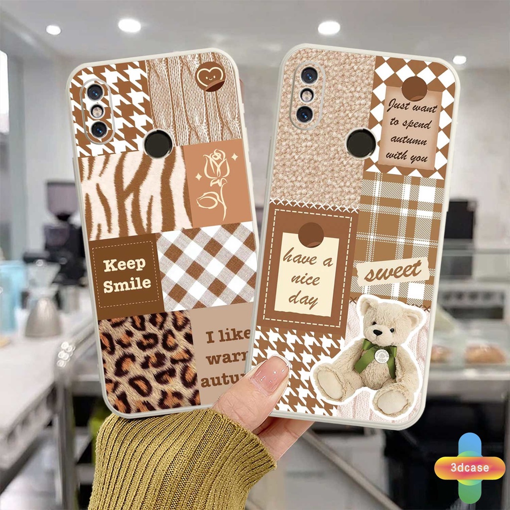 Soft TPU Case Infinix Hot 10s NFC 10 10t 10 11 Play 10i S4 9 Pro 10 Lite 11 Plus Hot 9 Play 11 11S NFC Smart 4 4C 5 Pro 3 Plus Note 8 10 Tecno Spark 5 PRO A15 A16 A5S Y12 Y20 Y15S Y21S Cute Bear Camera Lens Protection Case