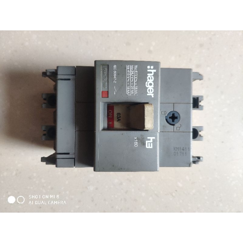 mccb hager 63 A 3Phase