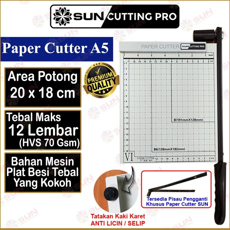 

PAPER CUTTER MINI A5 ( ALAT POTONG / MESIN PEMOTONG KERTAS HVS, STICKER, DOS, PVC ID CARD, YELLOW BOARD, ART PAPER, VINYL. BONTAX CAMEL, KERTAS PHOTO GLOSSY SILKY ) TERLARISS...,,,,,