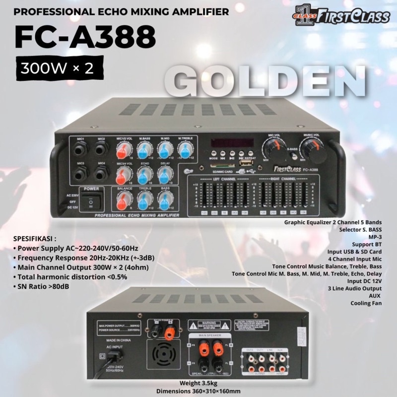Amplifier Firstclass FC A 388 Original FIRSTCLASS FC A388