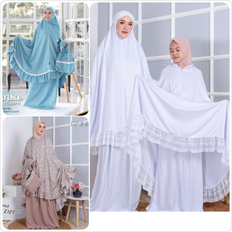 Mukena rayon Radinka mukena Roberto cavalli