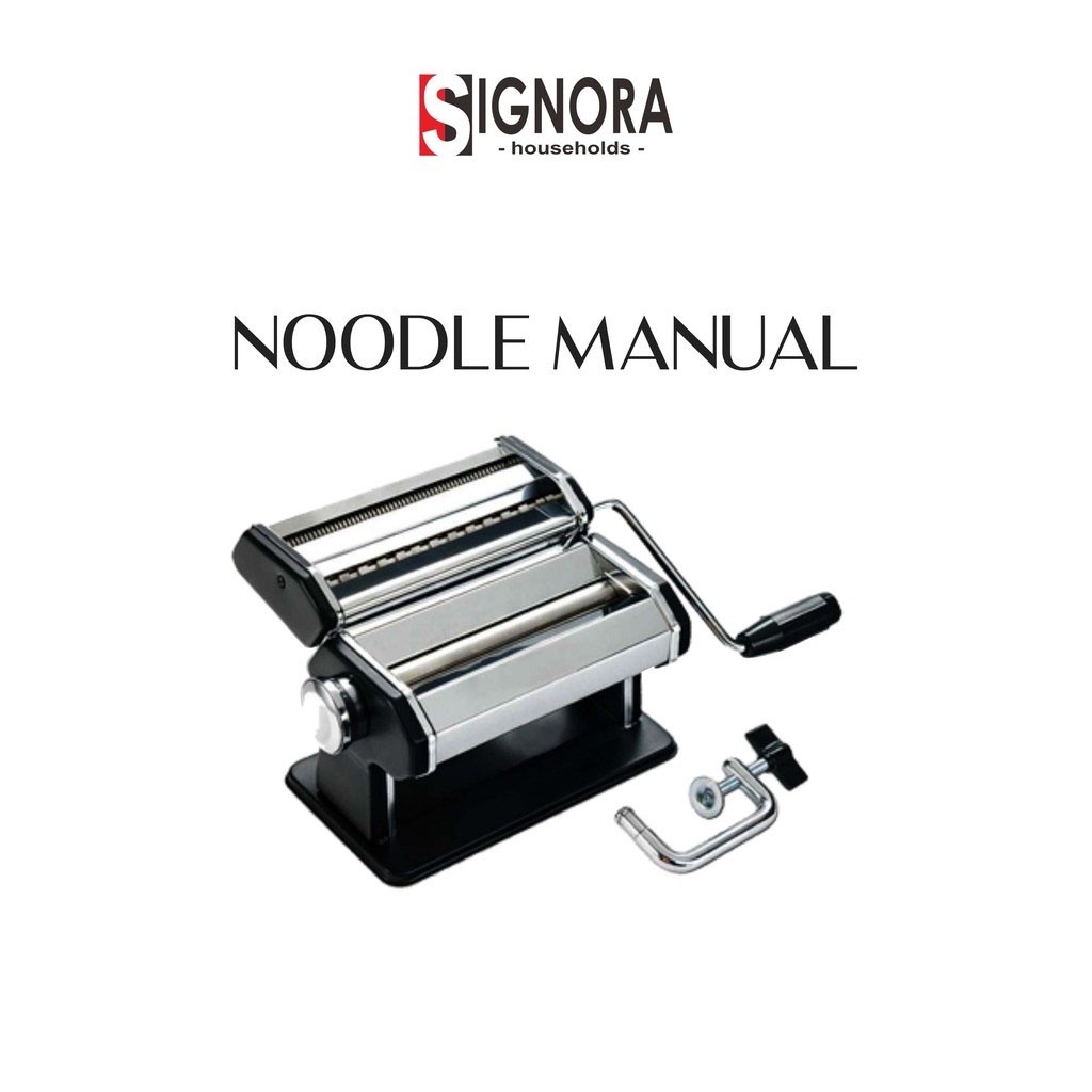 Alat Giling Mie Manual Signora Diameter 180 cm / Noodle Manual Bonus Hadiah dan Buku Resep