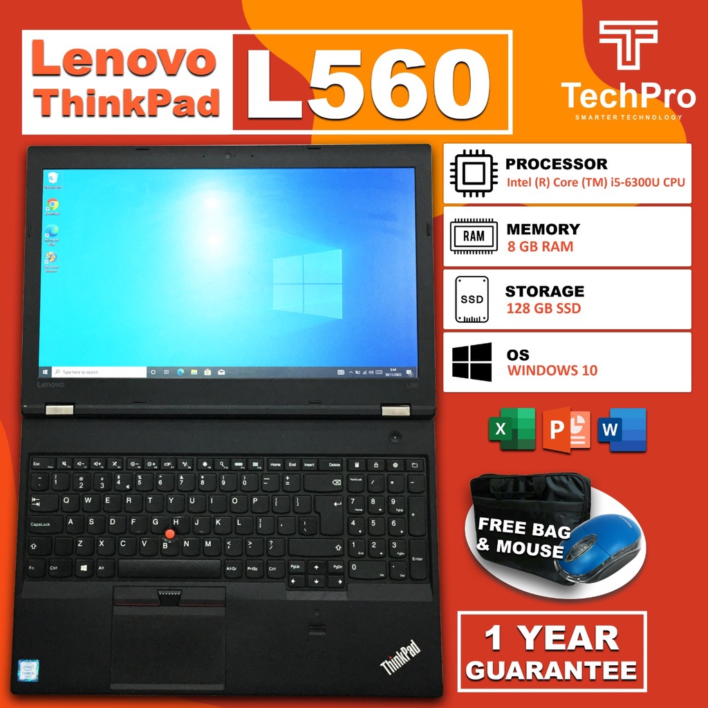 LAPTOP LENOVO L560 CORE I5 GEN 6TH GARANSI 1TH