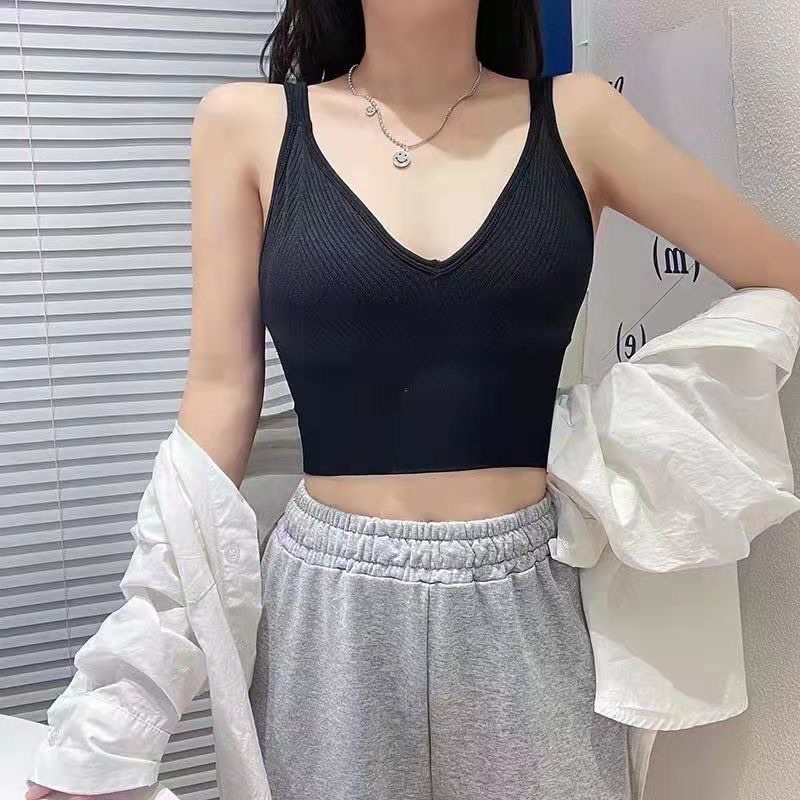 Tanktop crop top (T13)Wanita Korean import 100% terbaru