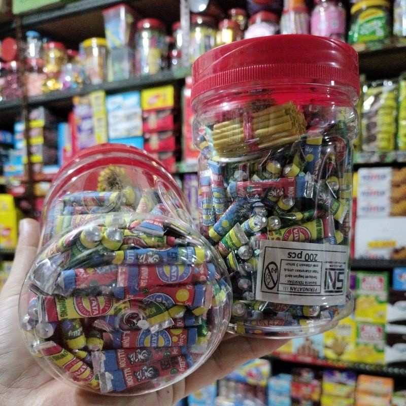 Balon tiup tata toples isi 200 pcs mainan balon jadoel tata