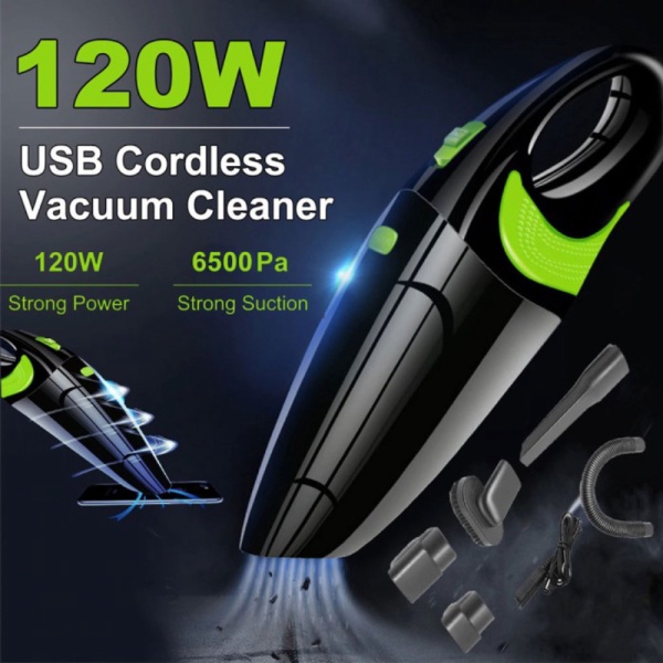 

Promo Vacuum Cleaner Portable Penyedot Debu Mobil 120W 2500mAh - Black Diskon