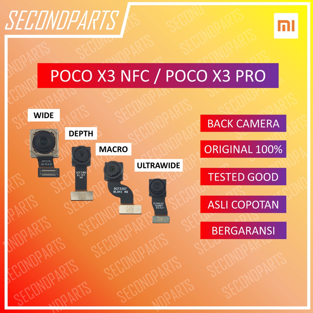 KAMERA BELAKANG XIAOMI POCO X3 NFC / X3 PRO ORIGINAL COPOTAN