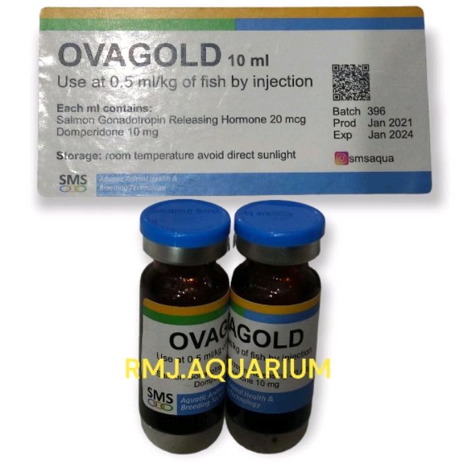 OVAGOLD 10ML OBAT PEMIJAHAN IKAN HORMON OVAPRIM GONADOTROPIN SALMON