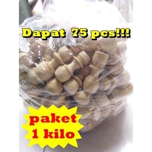 

paket sekilo gagang stempel kayu polos