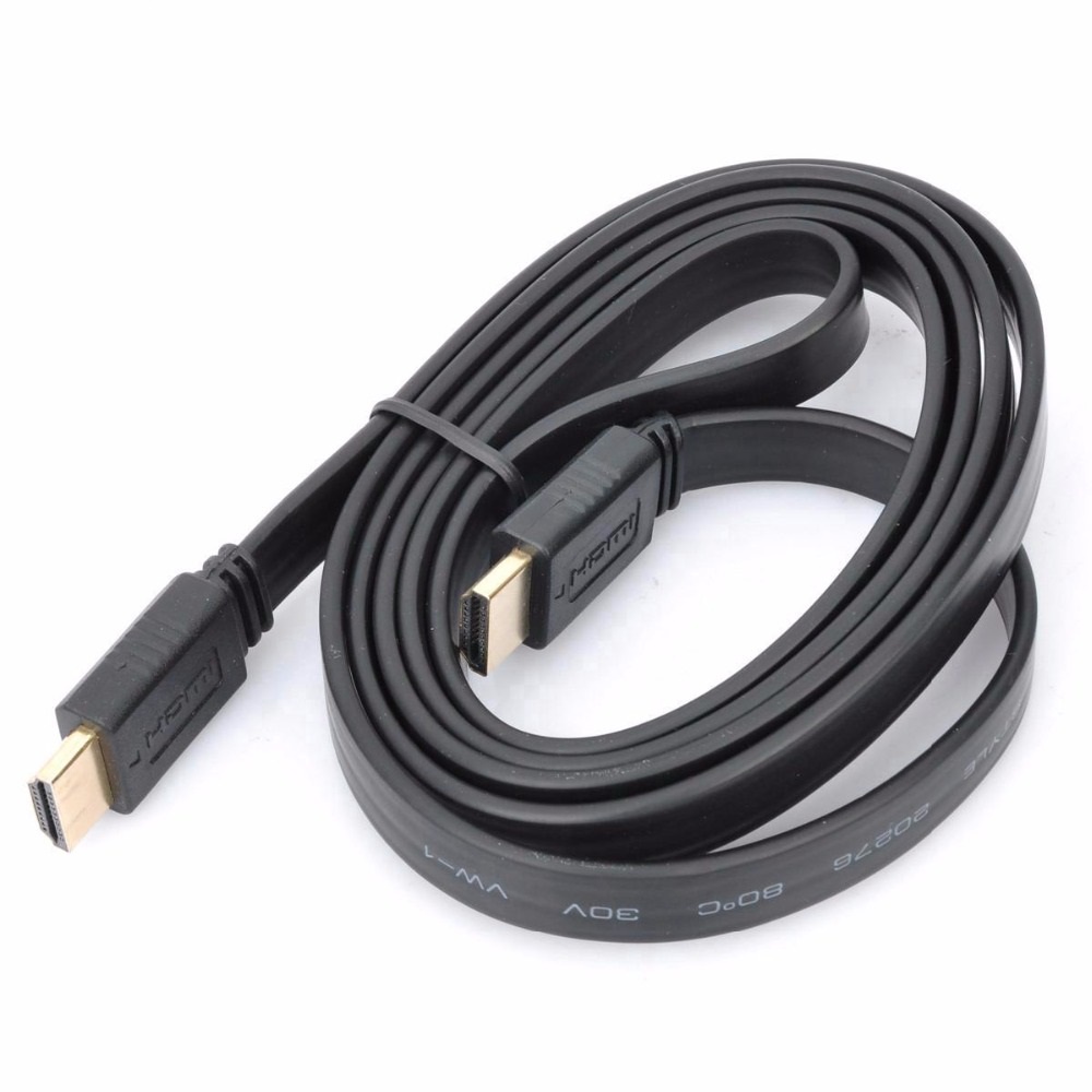 Kabel HDTV Flat 1.5M Kabel HDTV maleto male 1.5 M - 669563hitam