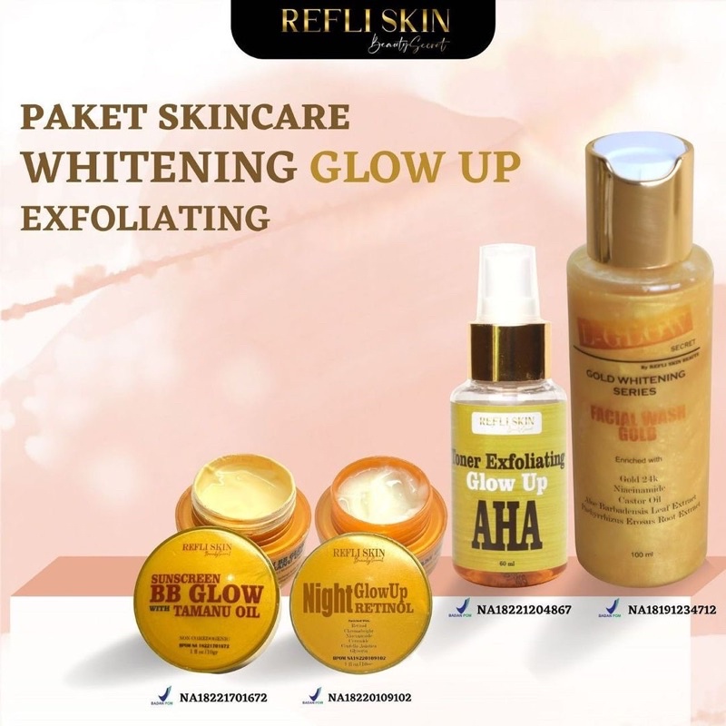 PAKET L GLOW REFLI SKIN / PAKET PENGELUPASAN LGLOW REFLI SKIN / PAKET NON PENGELUPASAN/ ECER NIGHT C
