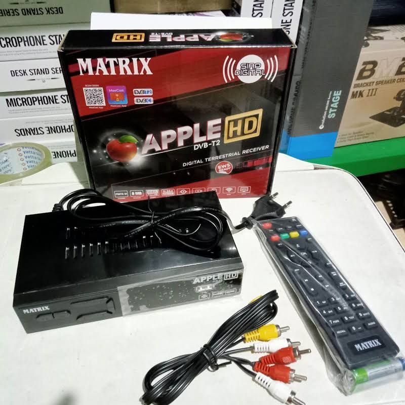 Set Top Box TV Digital Matrix Apple HD DVB T2 bisa Youtube / STB MATRIX